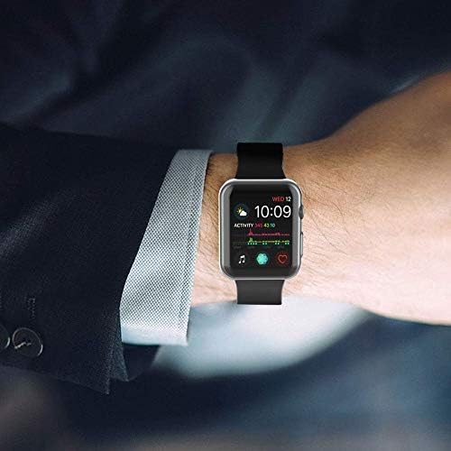 [2 חבילה] מארז Poowear עבור Apple Watch Series 5 / Series 4 Protector 40 ממ - מסביב מקרה מגן HD Clear Clear -ultra -Duy עבור